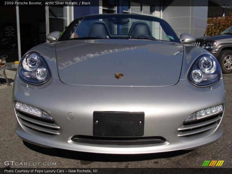 Arctic Silver Metallic / Black 2009 Porsche Boxster