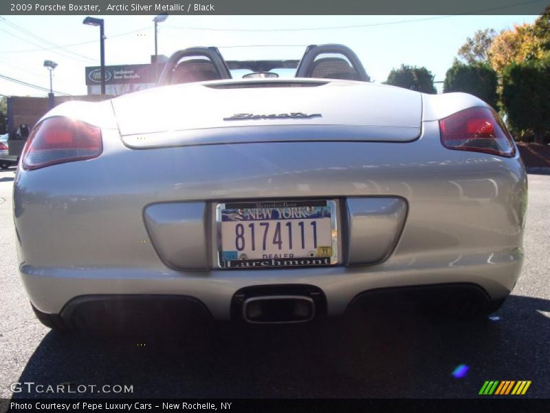 Arctic Silver Metallic / Black 2009 Porsche Boxster