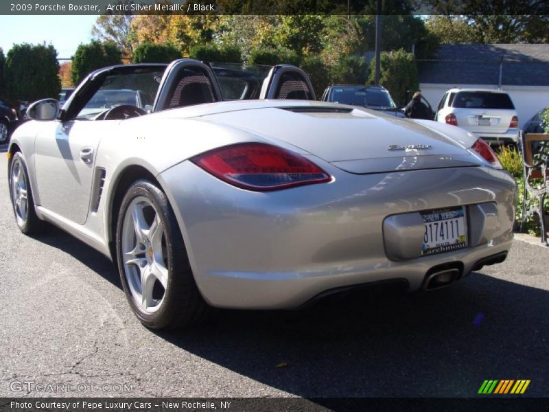 Arctic Silver Metallic / Black 2009 Porsche Boxster