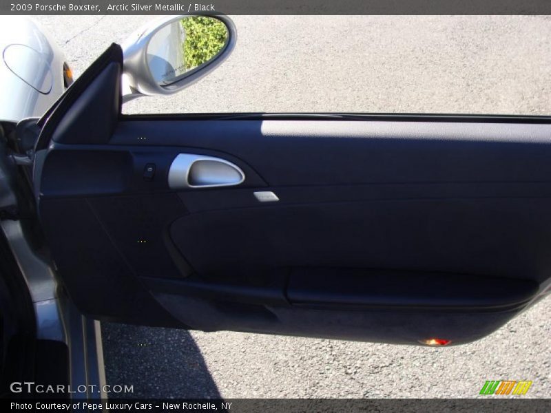 Arctic Silver Metallic / Black 2009 Porsche Boxster