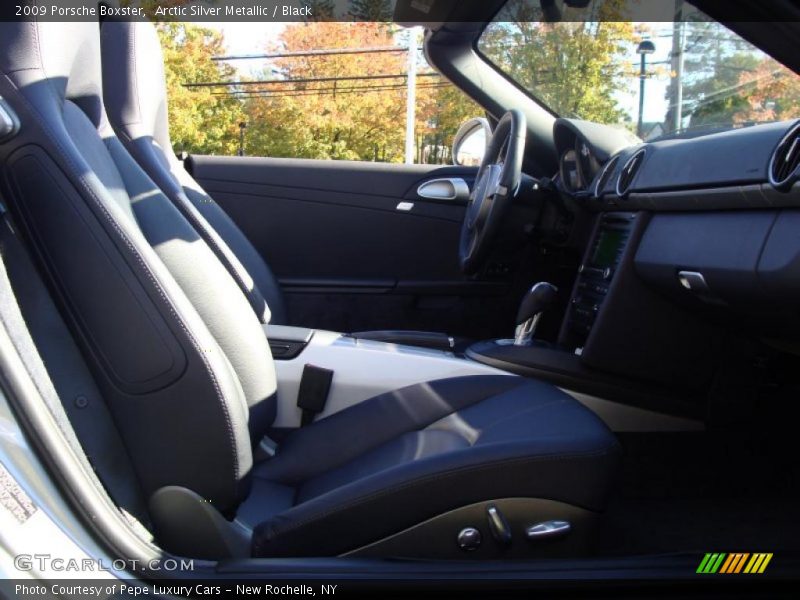 Arctic Silver Metallic / Black 2009 Porsche Boxster