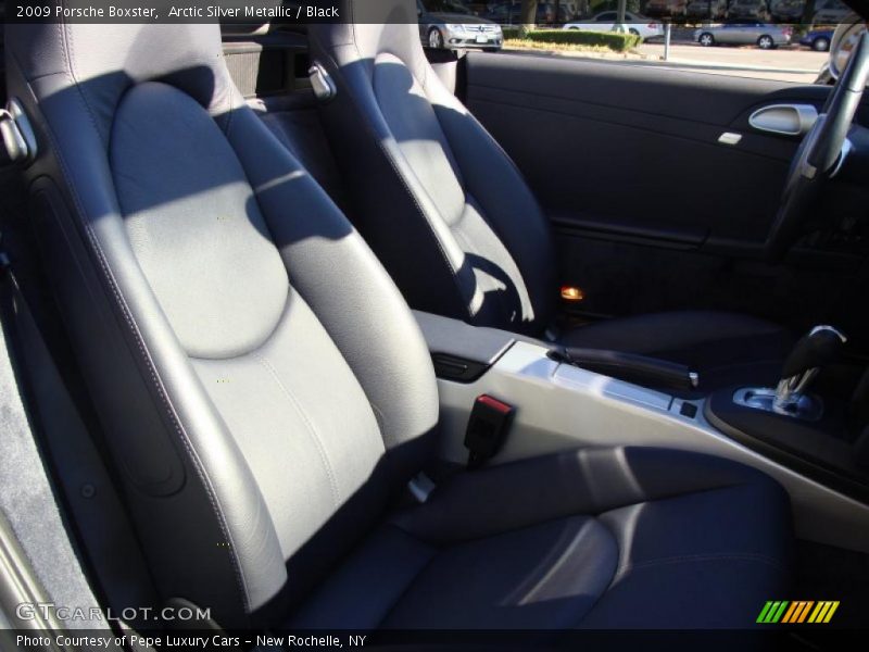 Arctic Silver Metallic / Black 2009 Porsche Boxster