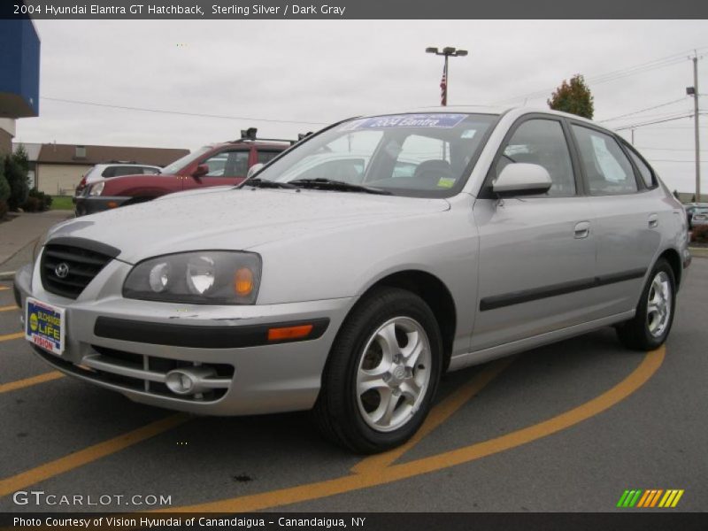 Sterling Silver / Dark Gray 2004 Hyundai Elantra GT Hatchback