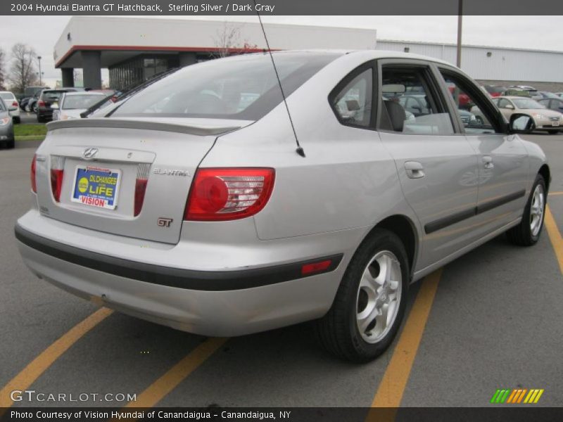 Sterling Silver / Dark Gray 2004 Hyundai Elantra GT Hatchback