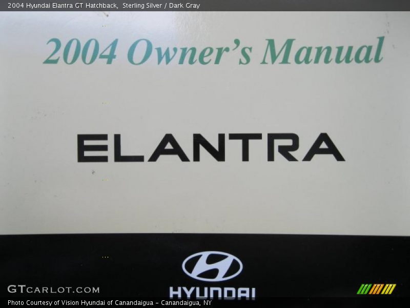Sterling Silver / Dark Gray 2004 Hyundai Elantra GT Hatchback
