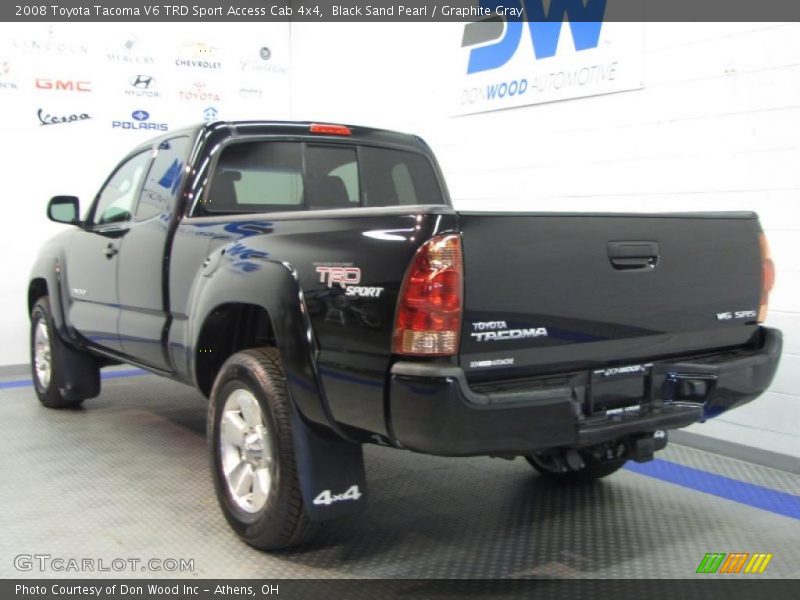  2008 Tacoma V6 TRD Sport Access Cab 4x4 Black Sand Pearl