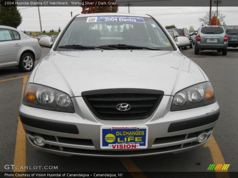 Sterling Silver / Dark Gray 2004 Hyundai Elantra GT Hatchback