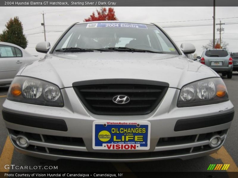 Sterling Silver / Dark Gray 2004 Hyundai Elantra GT Hatchback