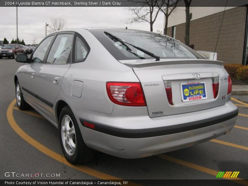 Sterling Silver / Dark Gray 2004 Hyundai Elantra GT Hatchback