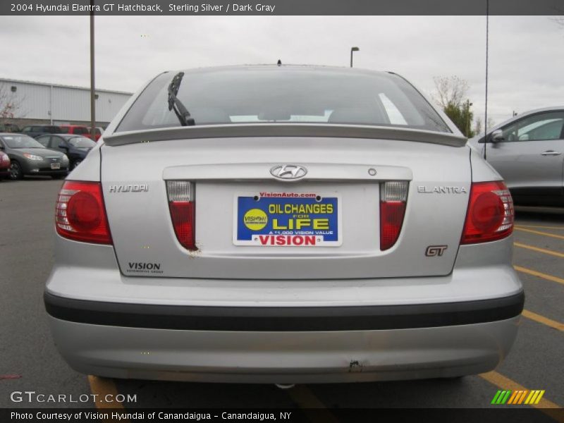 Sterling Silver / Dark Gray 2004 Hyundai Elantra GT Hatchback