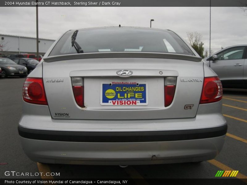 Sterling Silver / Dark Gray 2004 Hyundai Elantra GT Hatchback