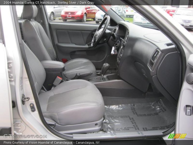 Sterling Silver / Dark Gray 2004 Hyundai Elantra GT Hatchback