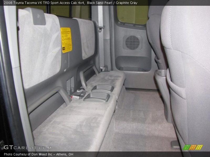 Black Sand Pearl / Graphite Gray 2008 Toyota Tacoma V6 TRD Sport Access Cab 4x4