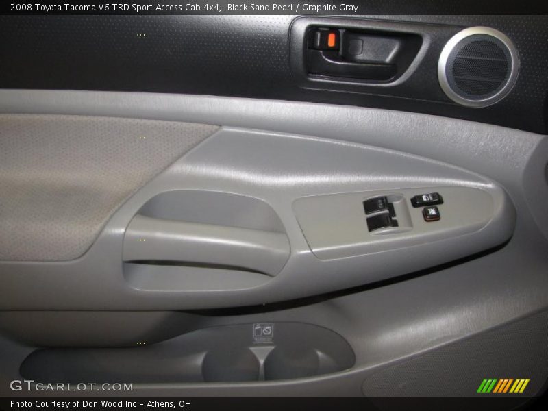 Black Sand Pearl / Graphite Gray 2008 Toyota Tacoma V6 TRD Sport Access Cab 4x4
