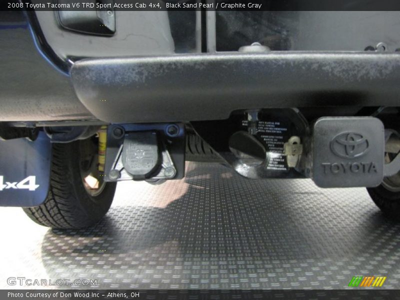 Black Sand Pearl / Graphite Gray 2008 Toyota Tacoma V6 TRD Sport Access Cab 4x4
