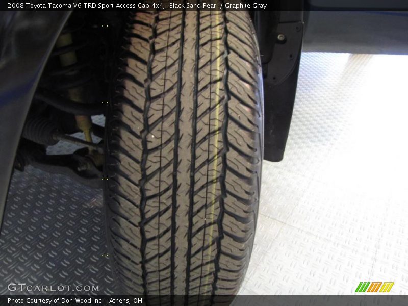 Black Sand Pearl / Graphite Gray 2008 Toyota Tacoma V6 TRD Sport Access Cab 4x4