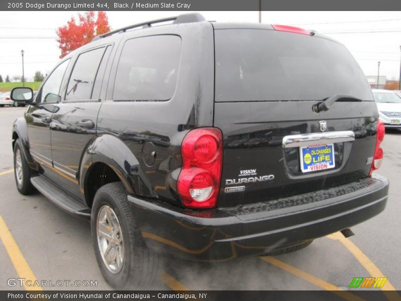 Black / Medium Slate Gray 2005 Dodge Durango Limited 4x4