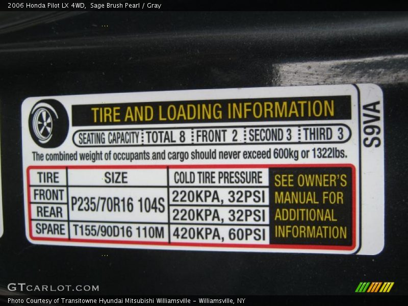 Sage Brush Pearl / Gray 2006 Honda Pilot LX 4WD