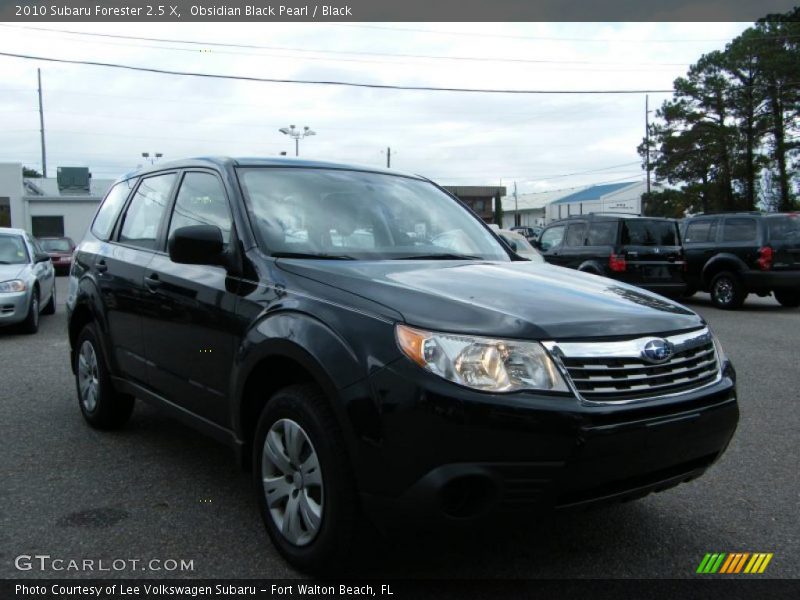 Obsidian Black Pearl / Black 2010 Subaru Forester 2.5 X