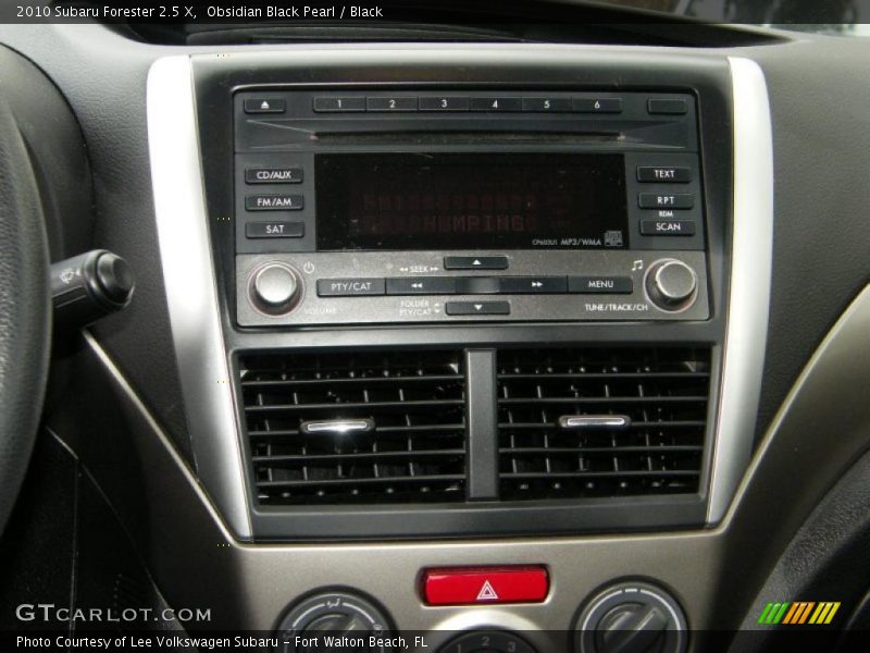 Controls of 2010 Forester 2.5 X