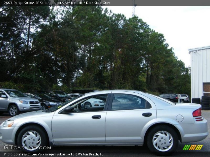 Bright Silver Metallic / Dark Slate Gray 2003 Dodge Stratus SE Sedan