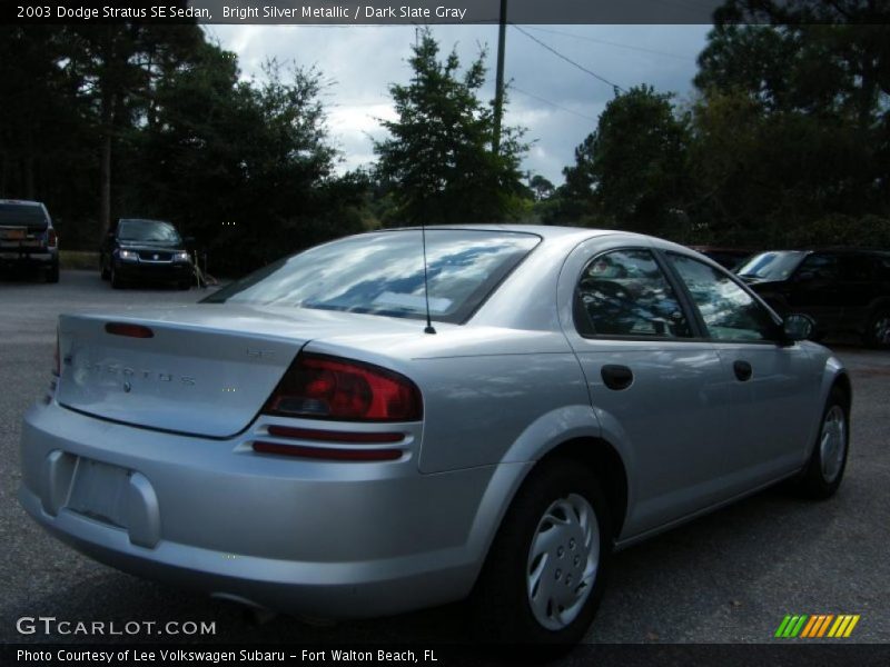 Bright Silver Metallic / Dark Slate Gray 2003 Dodge Stratus SE Sedan