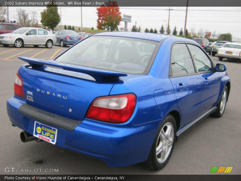 WR Blue Pearl / Black 2002 Subaru Impreza WRX Sedan