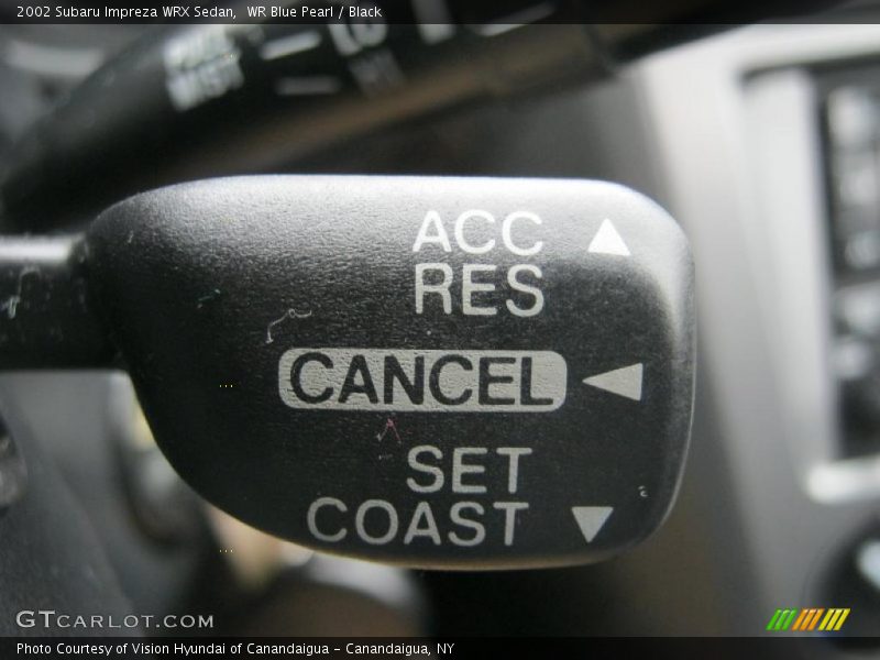Controls of 2002 Impreza WRX Sedan