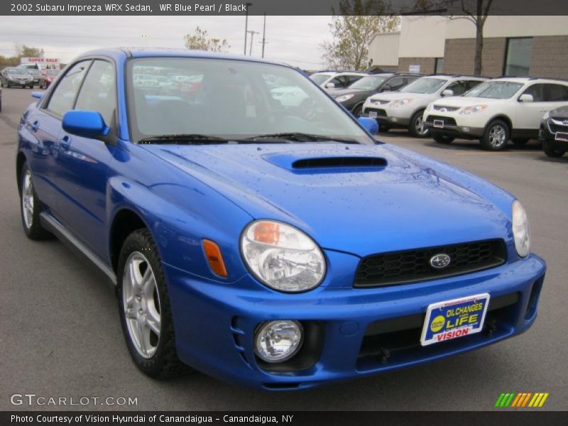 WR Blue Pearl / Black 2002 Subaru Impreza WRX Sedan