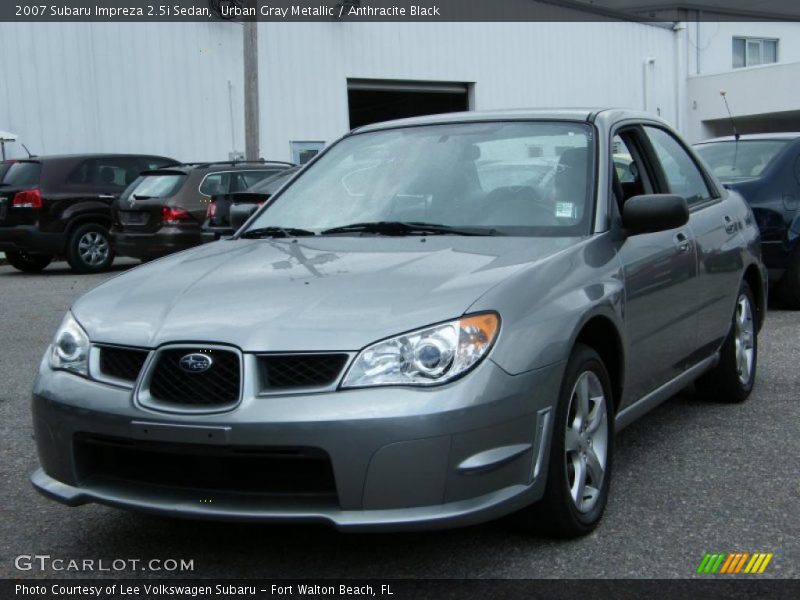 Urban Gray Metallic / Anthracite Black 2007 Subaru Impreza 2.5i Sedan