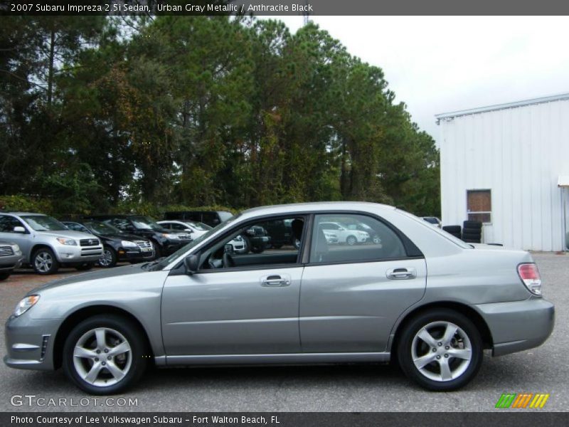 Urban Gray Metallic / Anthracite Black 2007 Subaru Impreza 2.5i Sedan