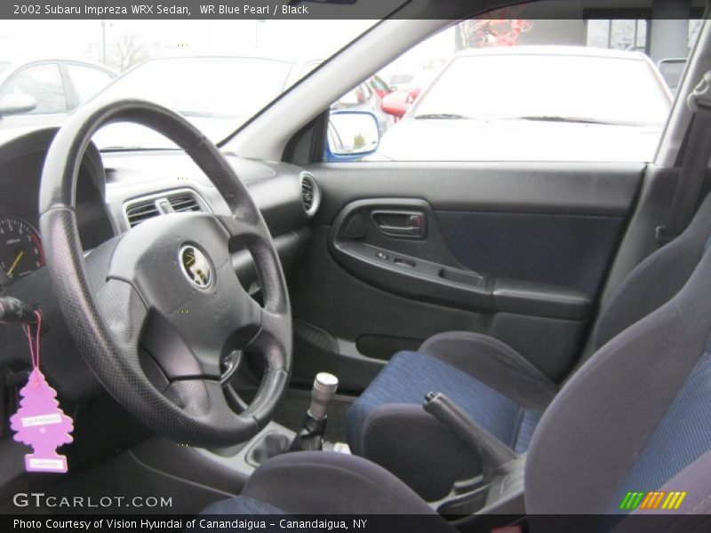 WR Blue Pearl / Black 2002 Subaru Impreza WRX Sedan