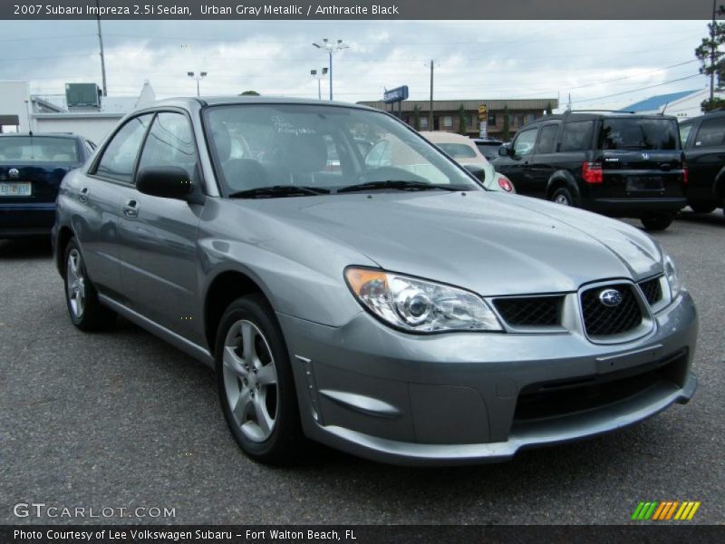 Urban Gray Metallic / Anthracite Black 2007 Subaru Impreza 2.5i Sedan