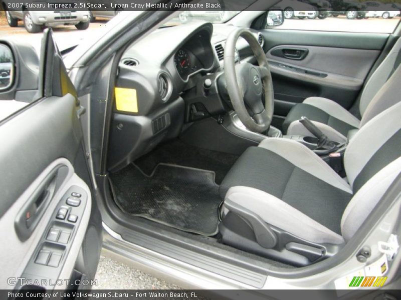Urban Gray Metallic / Anthracite Black 2007 Subaru Impreza 2.5i Sedan