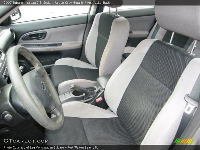 Urban Gray Metallic / Anthracite Black 2007 Subaru Impreza 2.5i Sedan