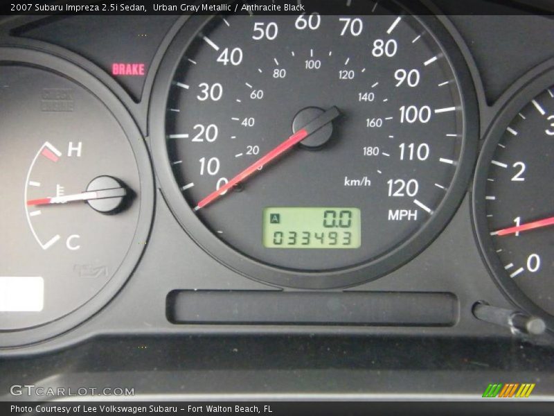 Urban Gray Metallic / Anthracite Black 2007 Subaru Impreza 2.5i Sedan