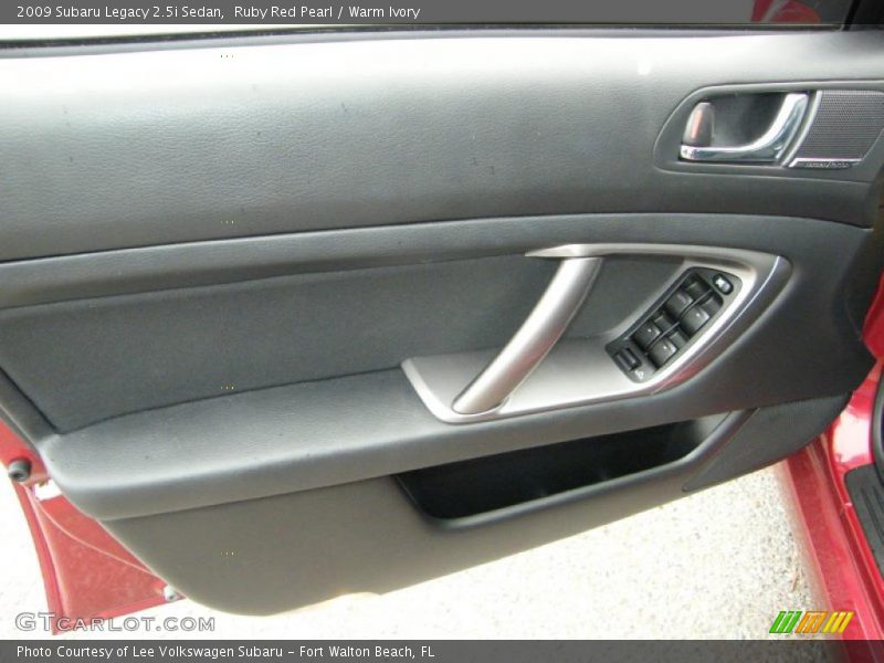 Ruby Red Pearl / Warm Ivory 2009 Subaru Legacy 2.5i Sedan