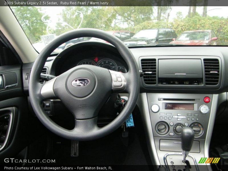 Ruby Red Pearl / Warm Ivory 2009 Subaru Legacy 2.5i Sedan