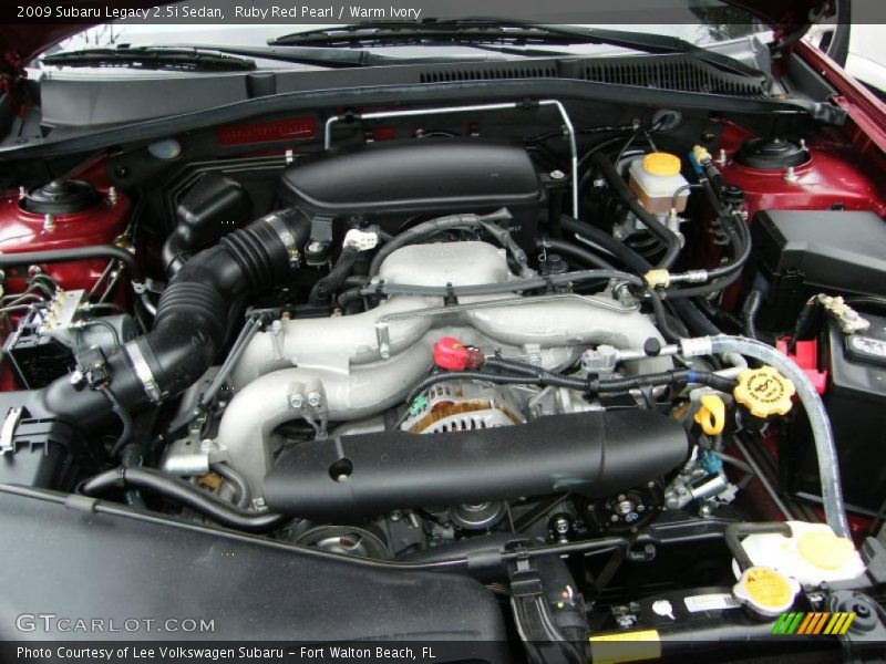 Ruby Red Pearl / Warm Ivory 2009 Subaru Legacy 2.5i Sedan