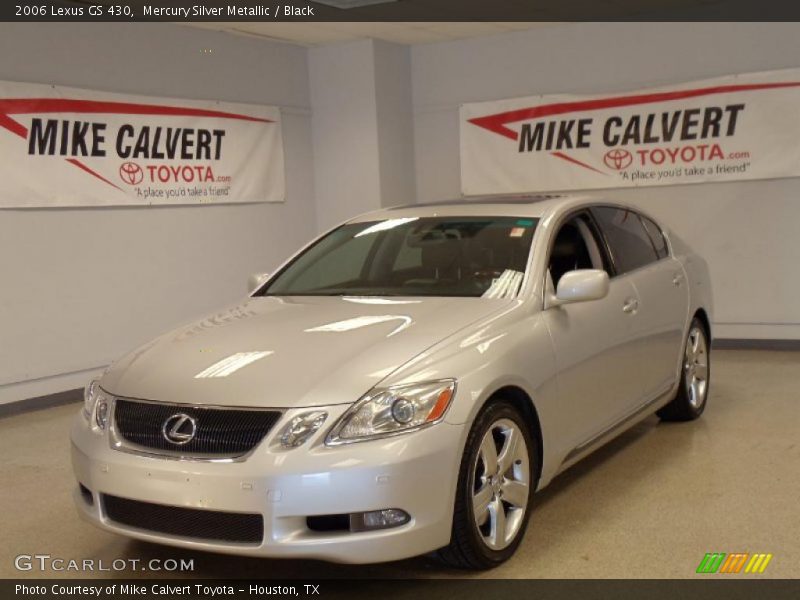 Mercury Silver Metallic / Black 2006 Lexus GS 430