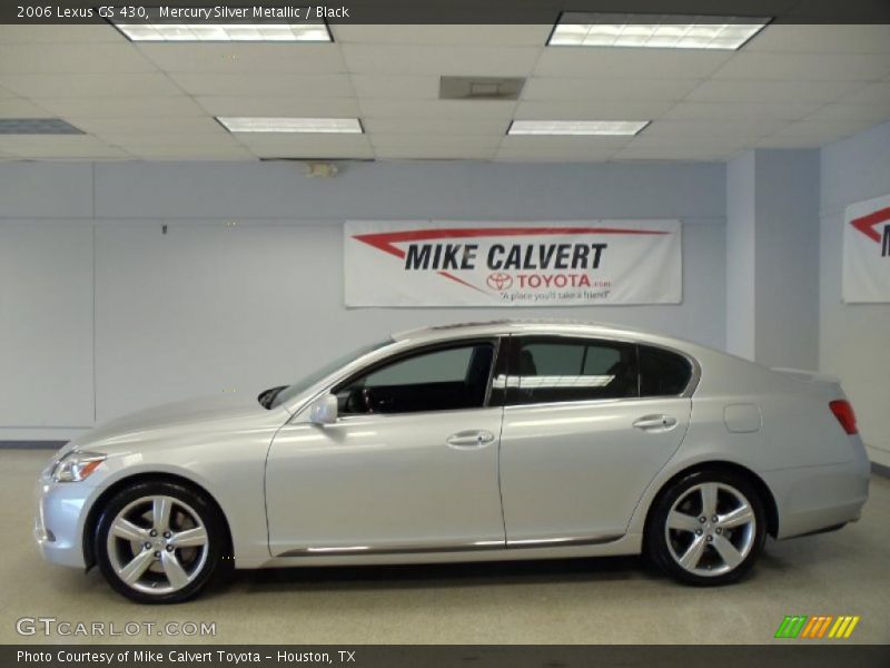 Mercury Silver Metallic / Black 2006 Lexus GS 430