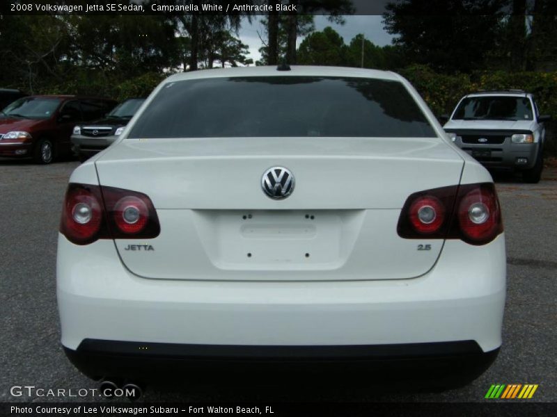 Campanella White / Anthracite Black 2008 Volkswagen Jetta SE Sedan