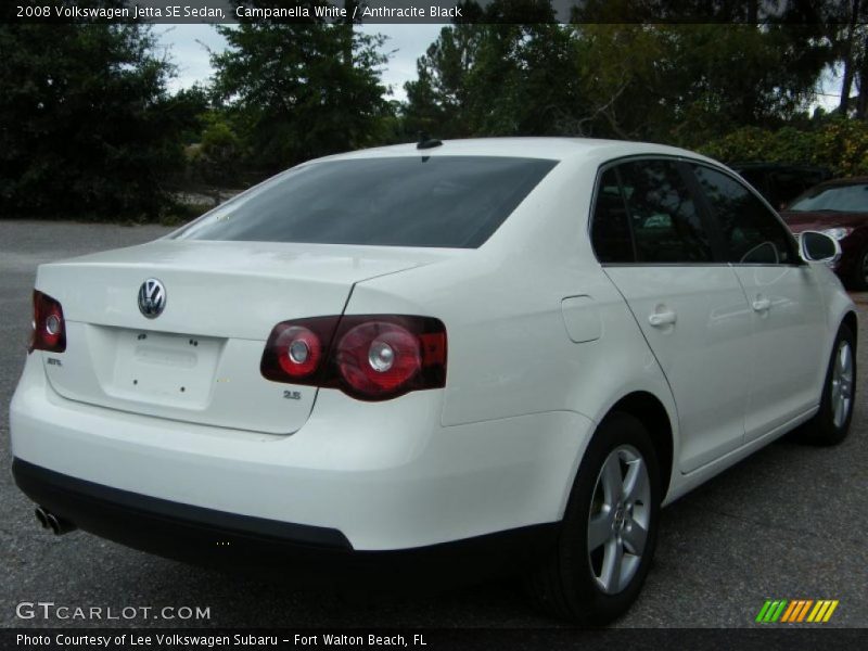 Campanella White / Anthracite Black 2008 Volkswagen Jetta SE Sedan