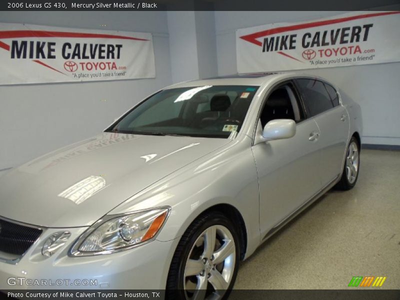 Mercury Silver Metallic / Black 2006 Lexus GS 430