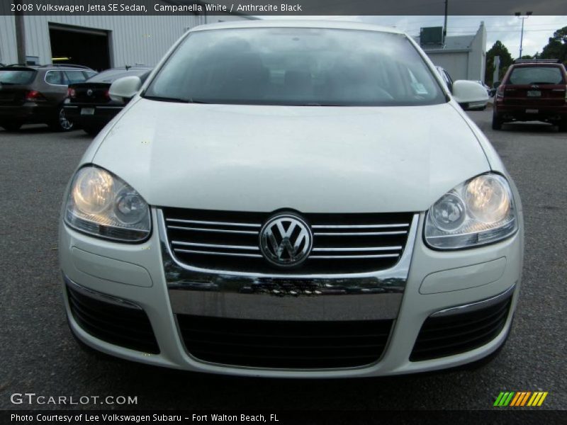 Campanella White / Anthracite Black 2008 Volkswagen Jetta SE Sedan