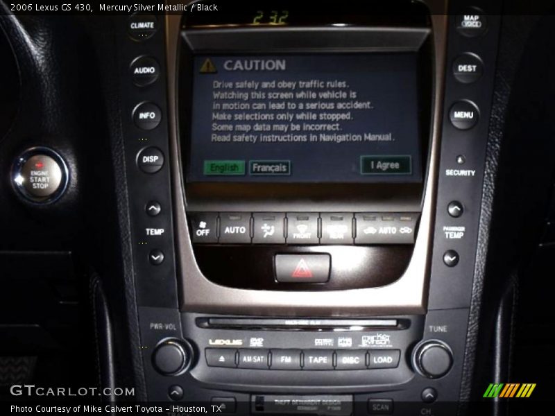 Controls of 2006 GS 430