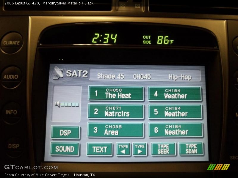 Mercury Silver Metallic / Black 2006 Lexus GS 430