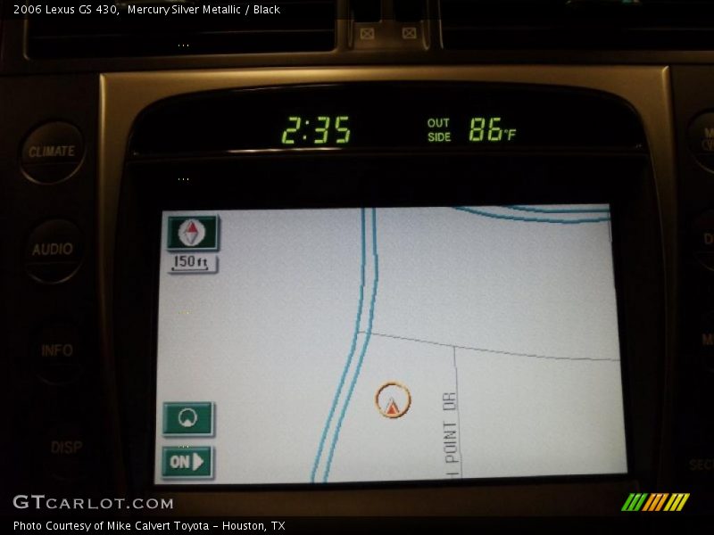 Navigation of 2006 GS 430