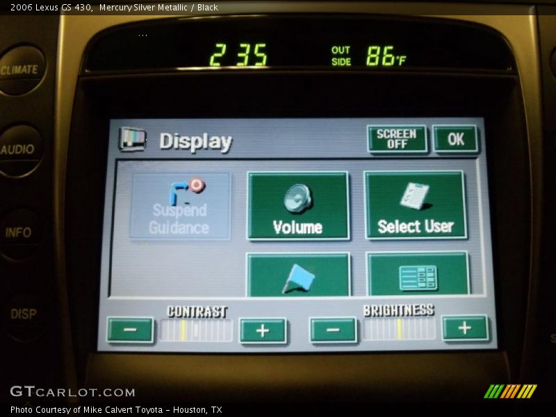 Mercury Silver Metallic / Black 2006 Lexus GS 430
