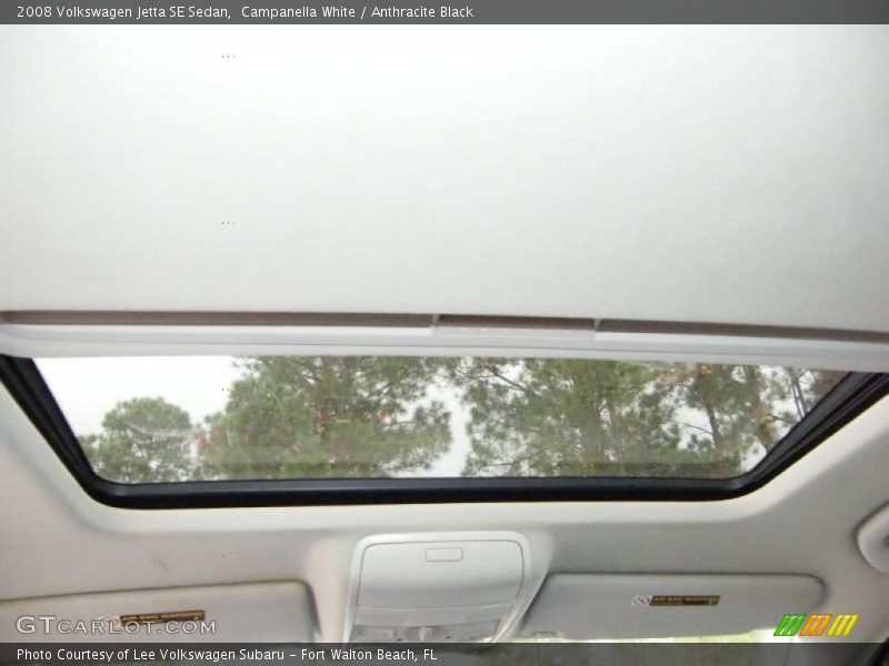 Campanella White / Anthracite Black 2008 Volkswagen Jetta SE Sedan